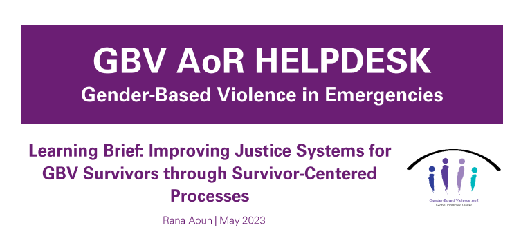 Improving Justice Systems For GBV Survivors Through Survivor-Centered ...